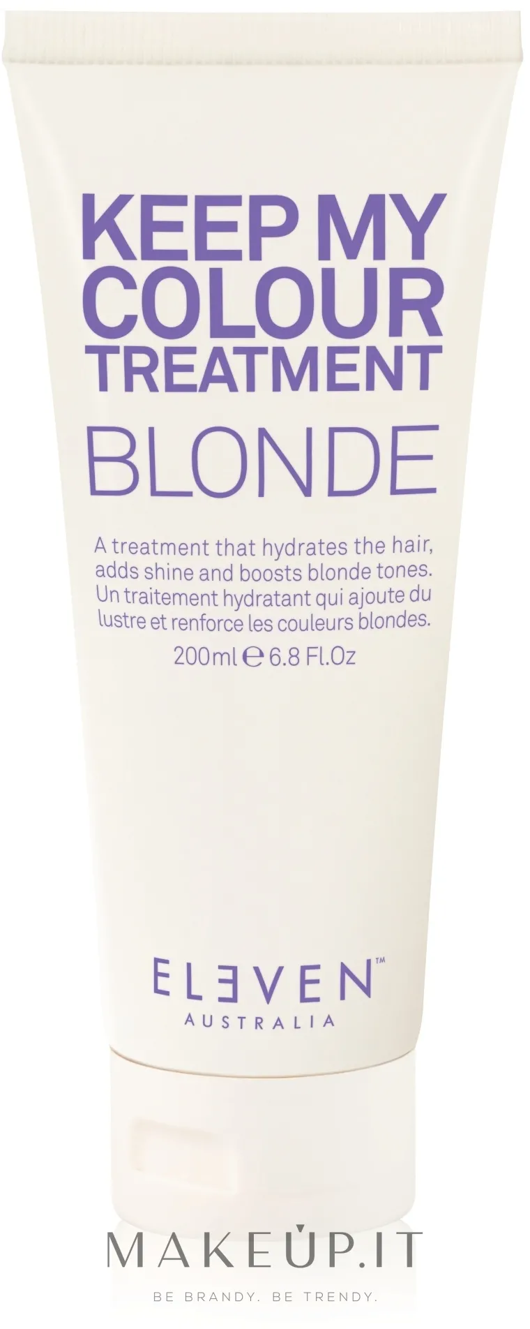 Condizionante antigiallo per capelli biondi