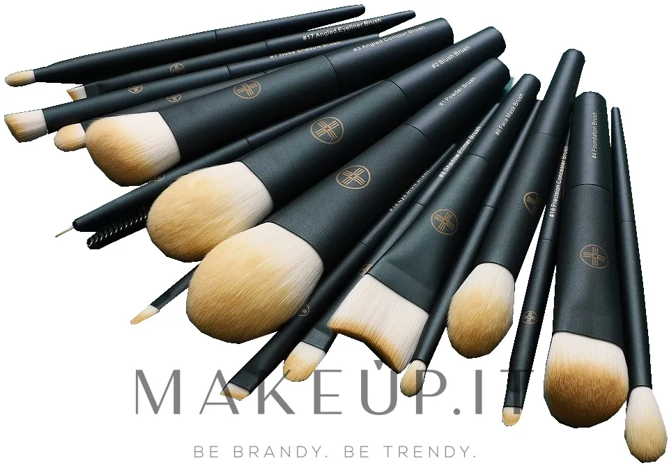 Set pennelli trucco, 18 pz