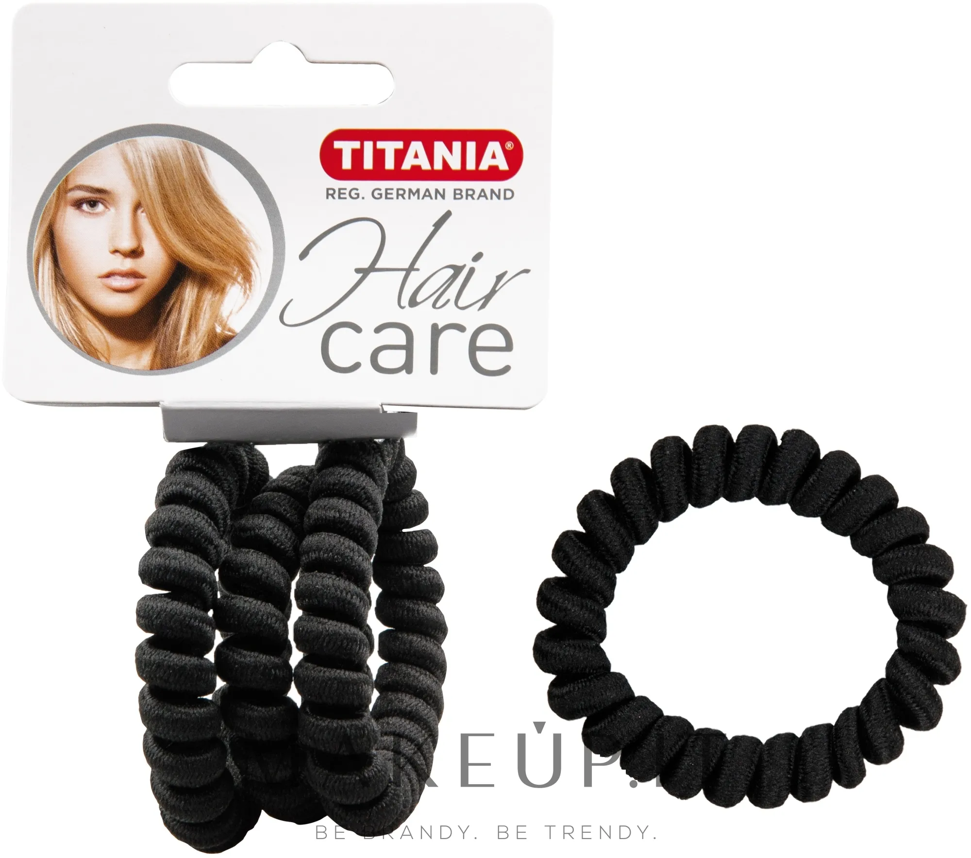 Elastico per capelli "Anti Ziep", nylon, 3 pezzi, nero