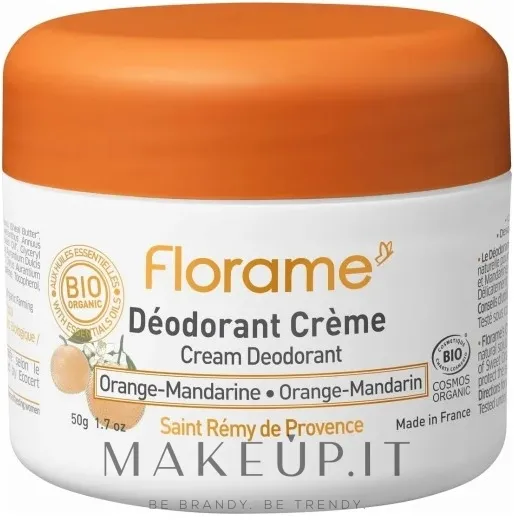 Deodorante in crema all arancia e mandarino
