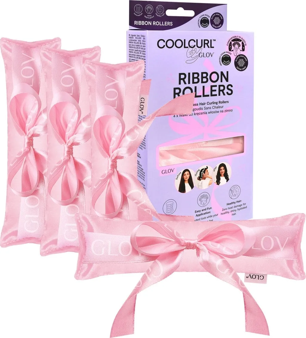 Bigodini per arricciare i capelli, rosa