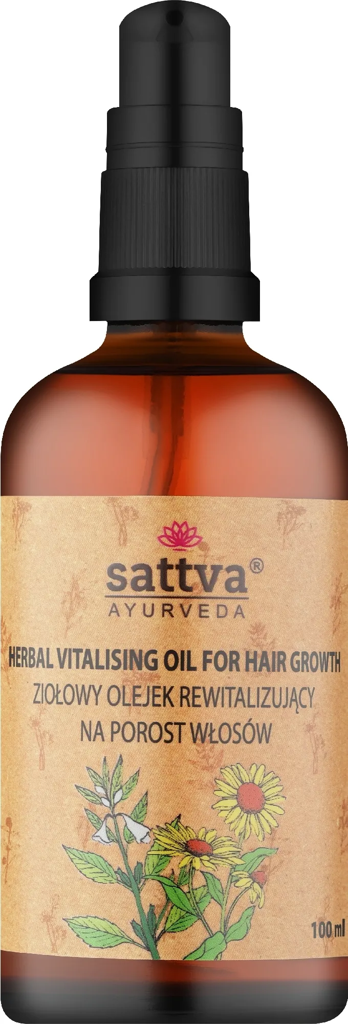 Olio rivitalizzante a base di erbe per la crescita dei capelli