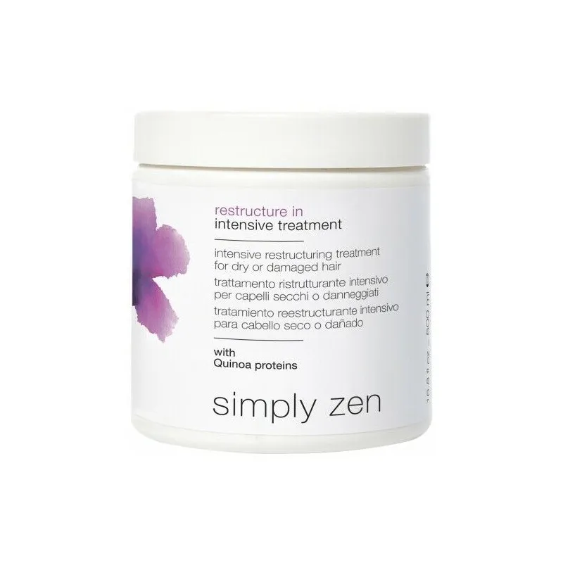 Simply Zen Restructure In Intensive Treatment 500ml - trattamento intensivo ristrutturante capelli danneggiati e secchi