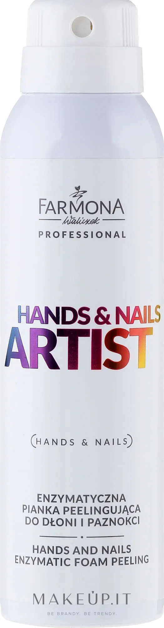 Schiuma peeling mani enzimatica