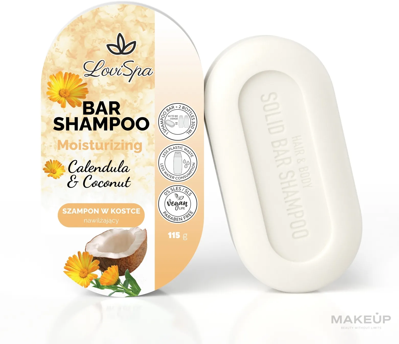 Shampoo solido "Calendula e cocco"