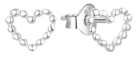 Orecchini a perno d'argento "Cuoricini"