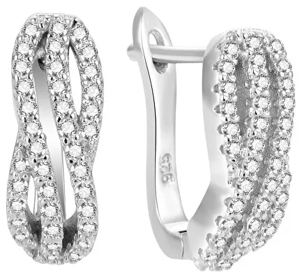 Orecchini in argento con zirconi