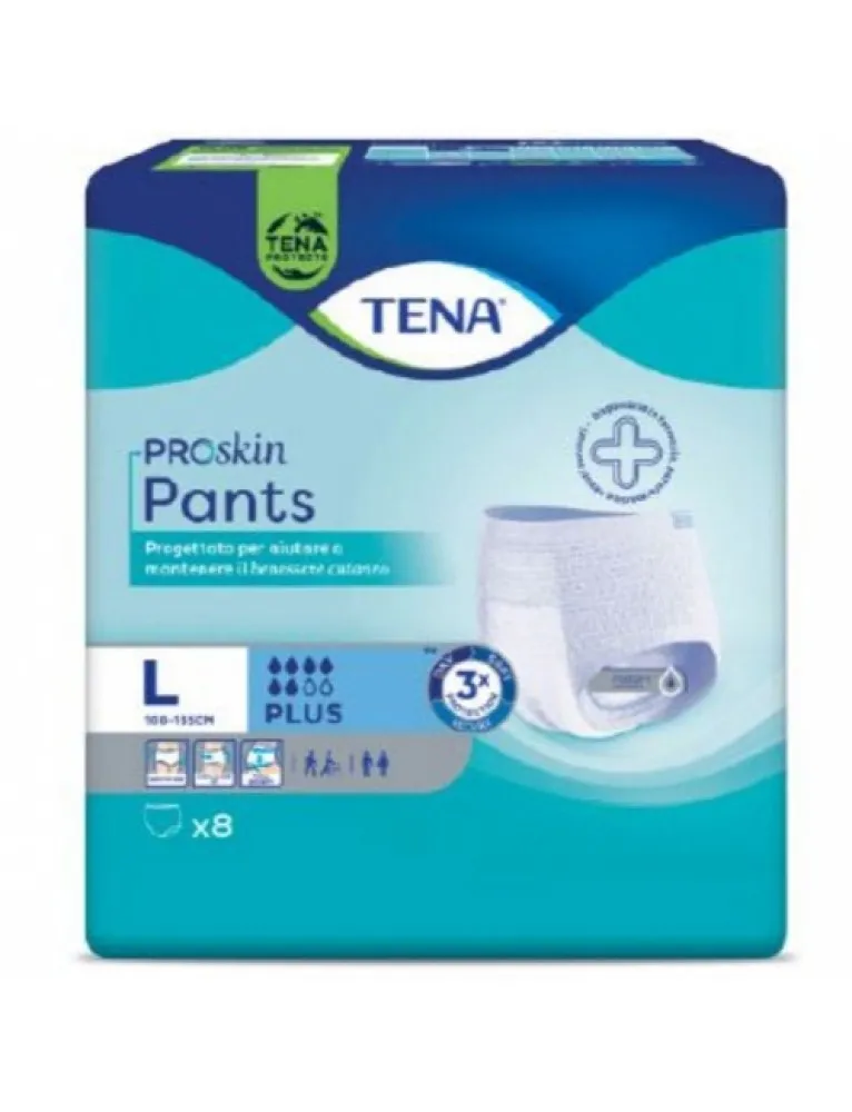 Tena Pants Plus Taglia L 8 Pezzi
