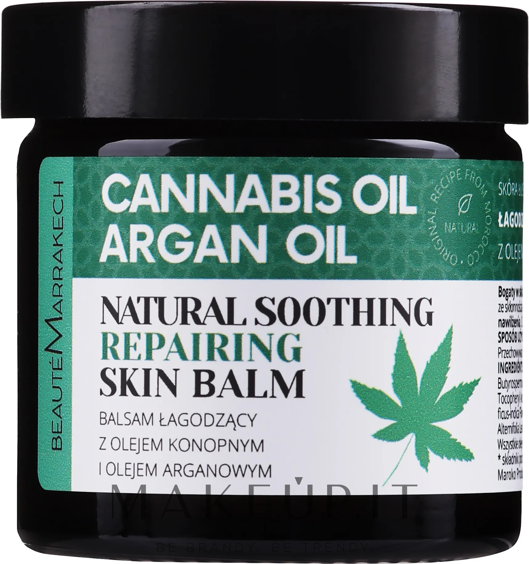 Balsamo lenitivo all'olio di canapa per corpo