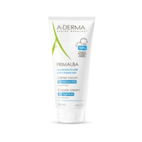 A-derma Primalva - Crema cocon idratante intensiva e pelle fragile del bebè - Tubo 50 ml