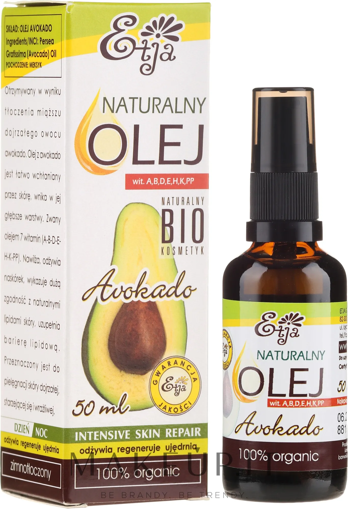Olio naturale di avocado