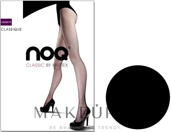 Collant in rete fine "Classique", 20 Den, nero