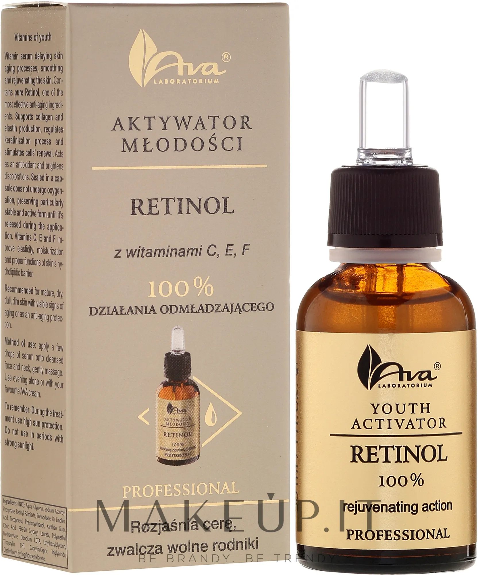 Siero viso con vitamine C, E i F