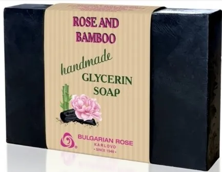 Sapone artigianale al glicerina "Rosa e bambù"