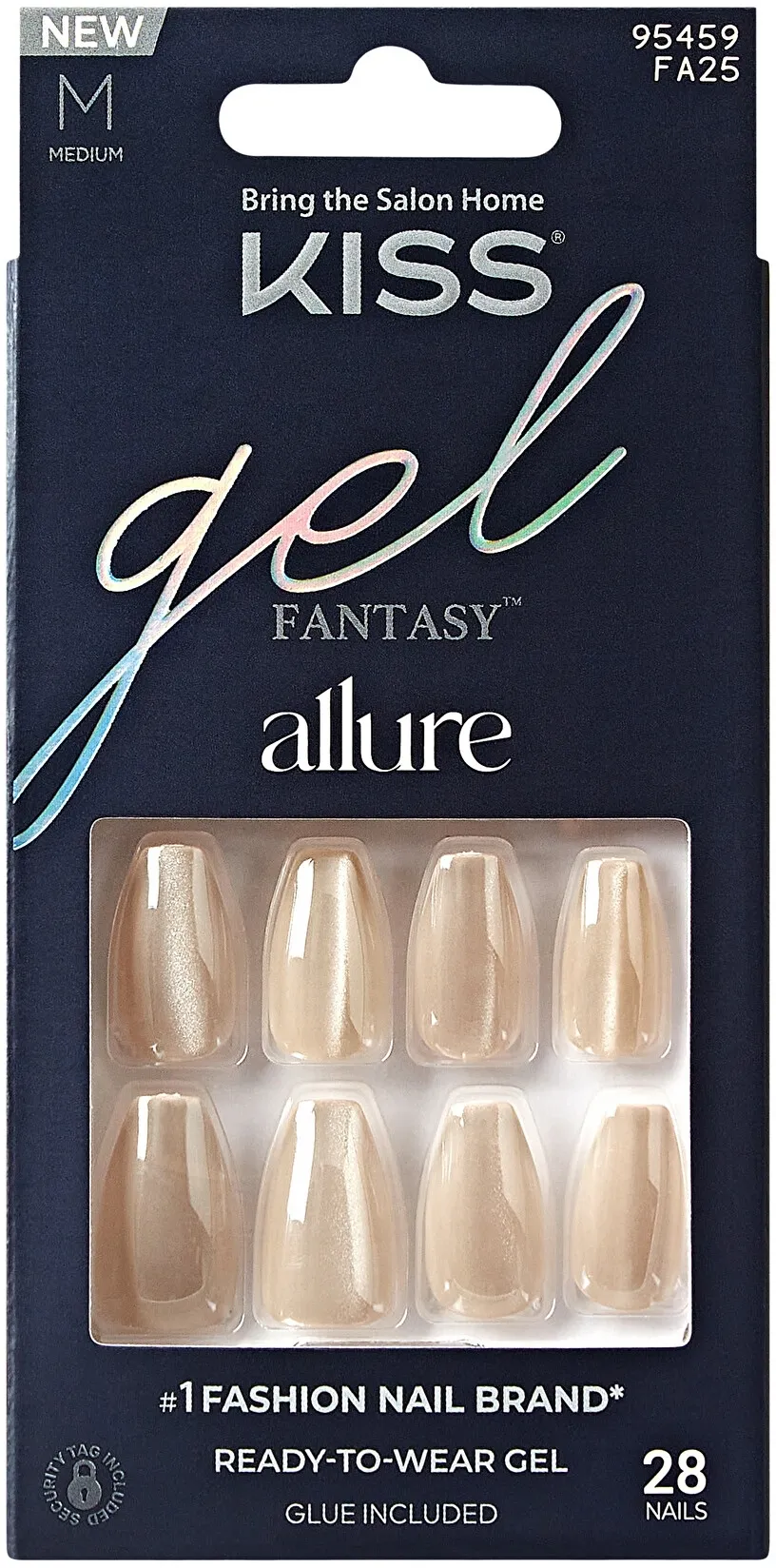 Set di unghie finte con colla, 28 pezzi