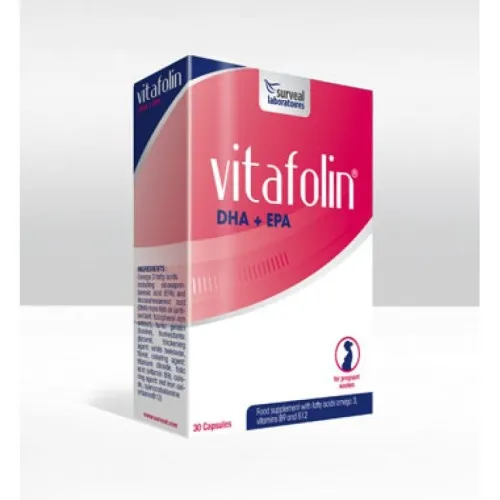 Vitafolin D - Integratore alimentare di vitamine e minerali indicato in gravidanza - Formato 30 capsule