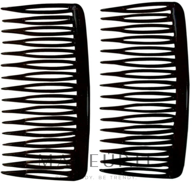 Fermaglio per capelli 8,5 cm, 2 pezzi, nero