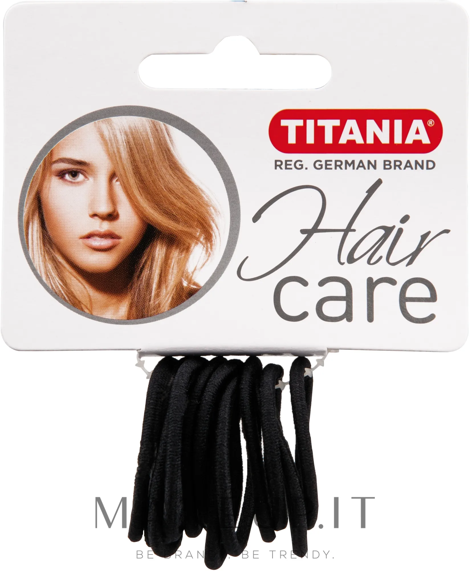 Elastici capelli piccoli, nero, 2 mm