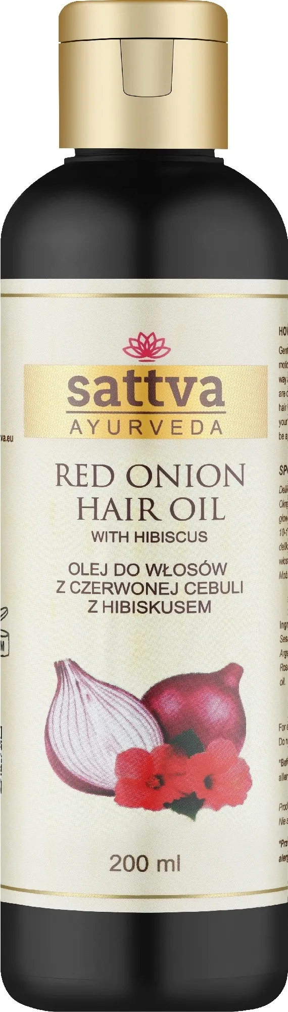 Olio capelli all'ibisco di cipolla rossa