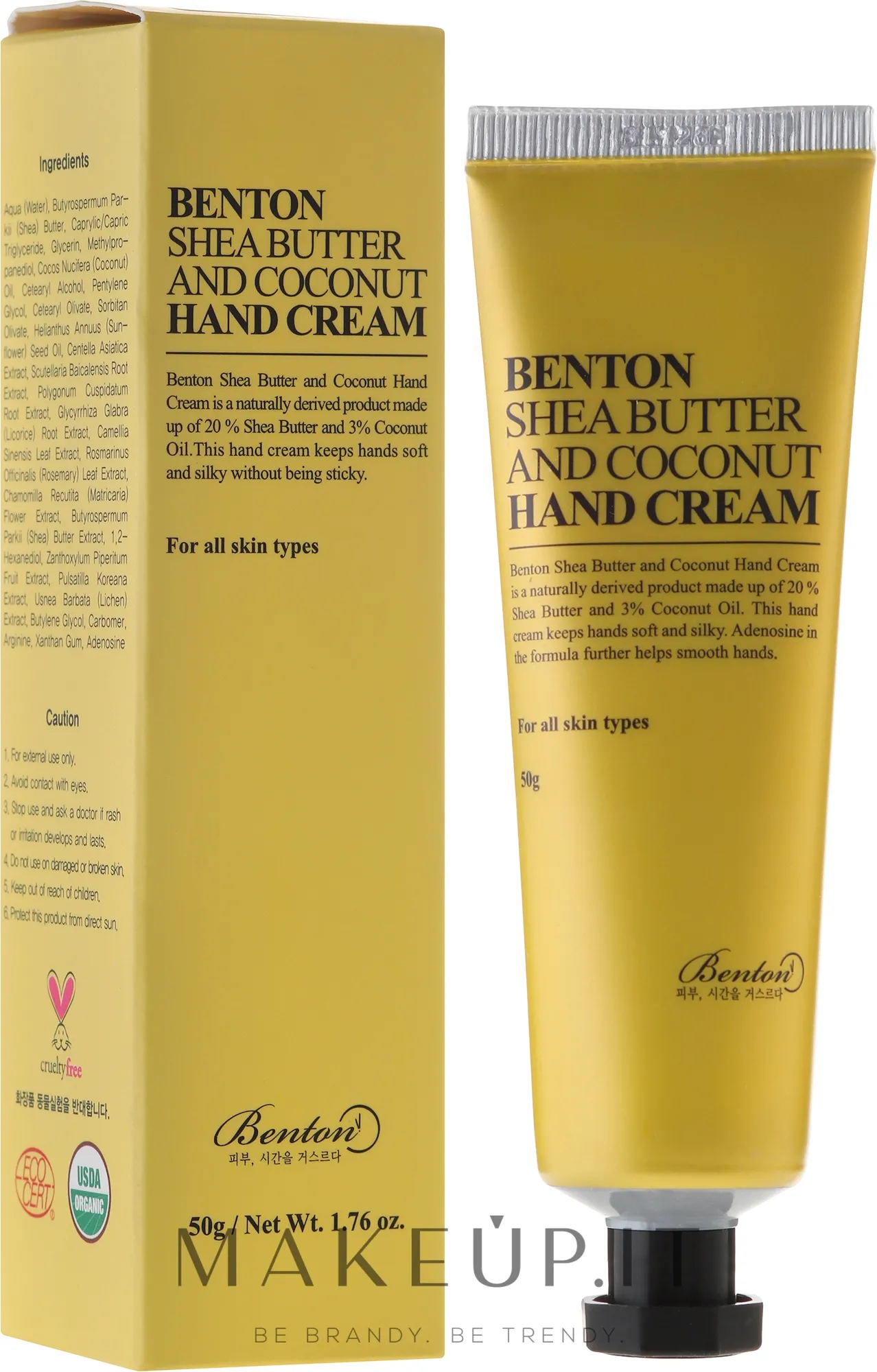 Crema mani con burro di karité e cocco