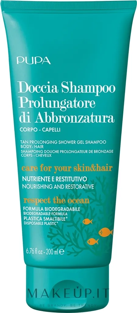 Doccia shampoo prolungatore di abbronzatura