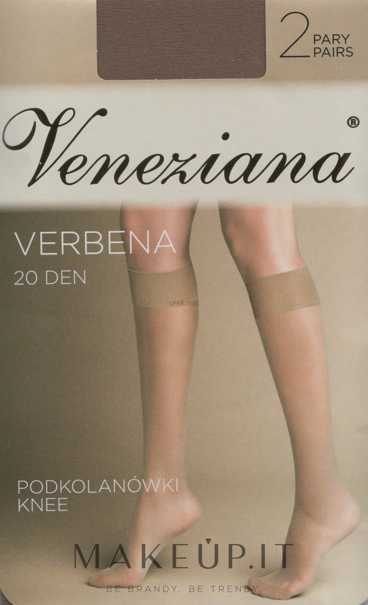 Calze al ginocchio da donna 'Verbena', 20 Den, cappuccino