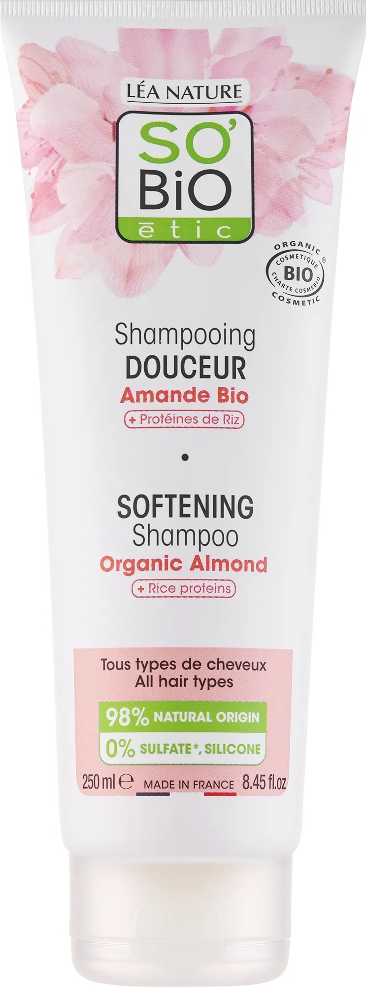 Shampoo delicato alle mandorle e latte d'asina