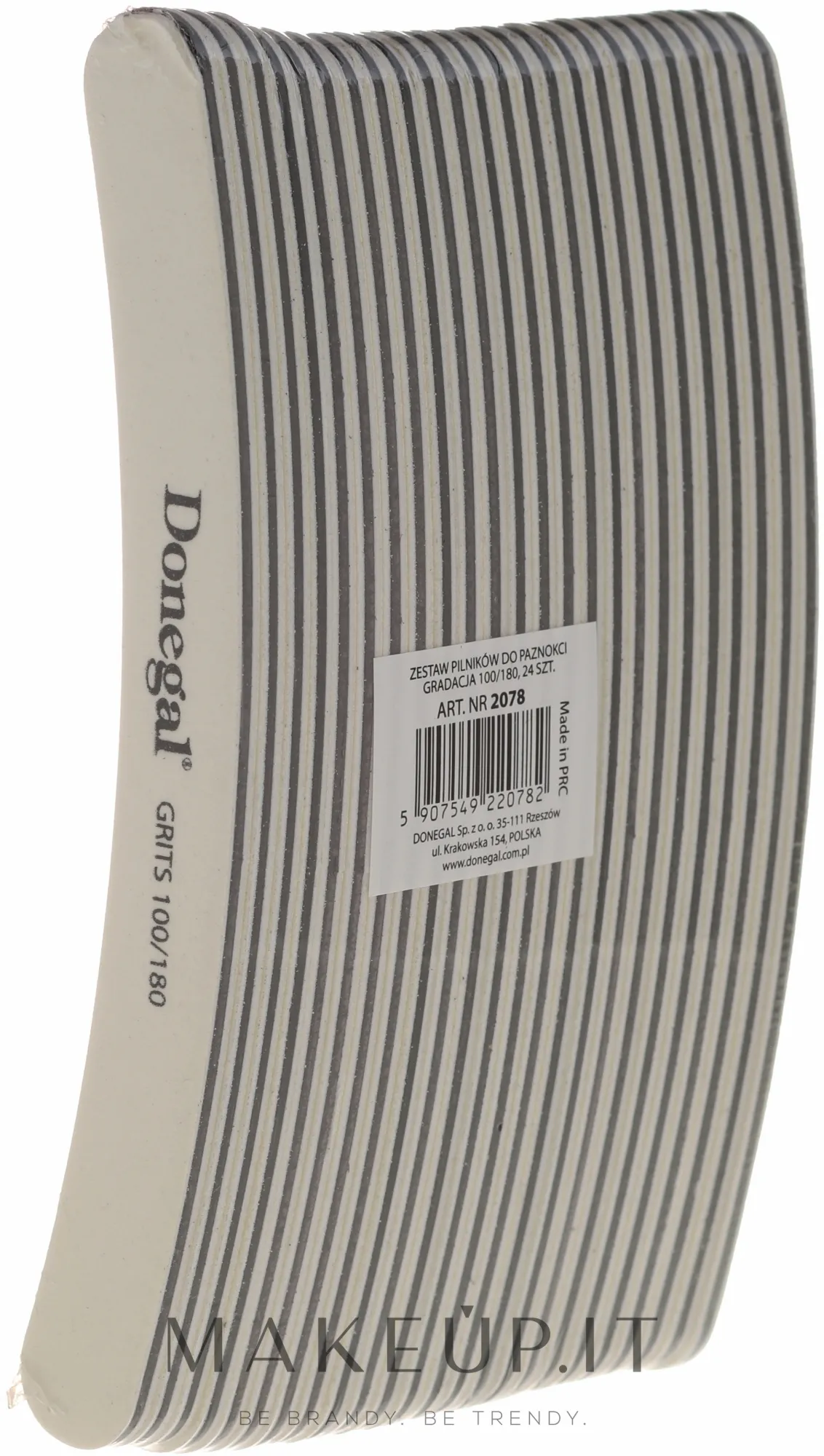 Set lime per unghie 100/180, bianco, 2078, 24 pz