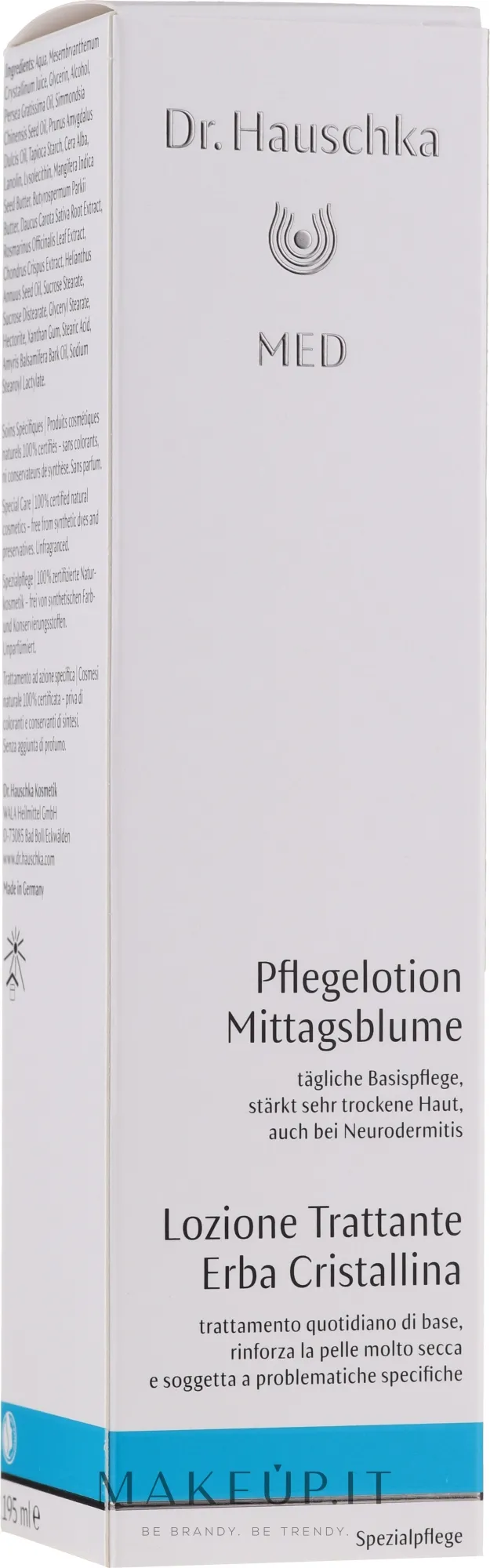 Lozione per la cura della pelle secca