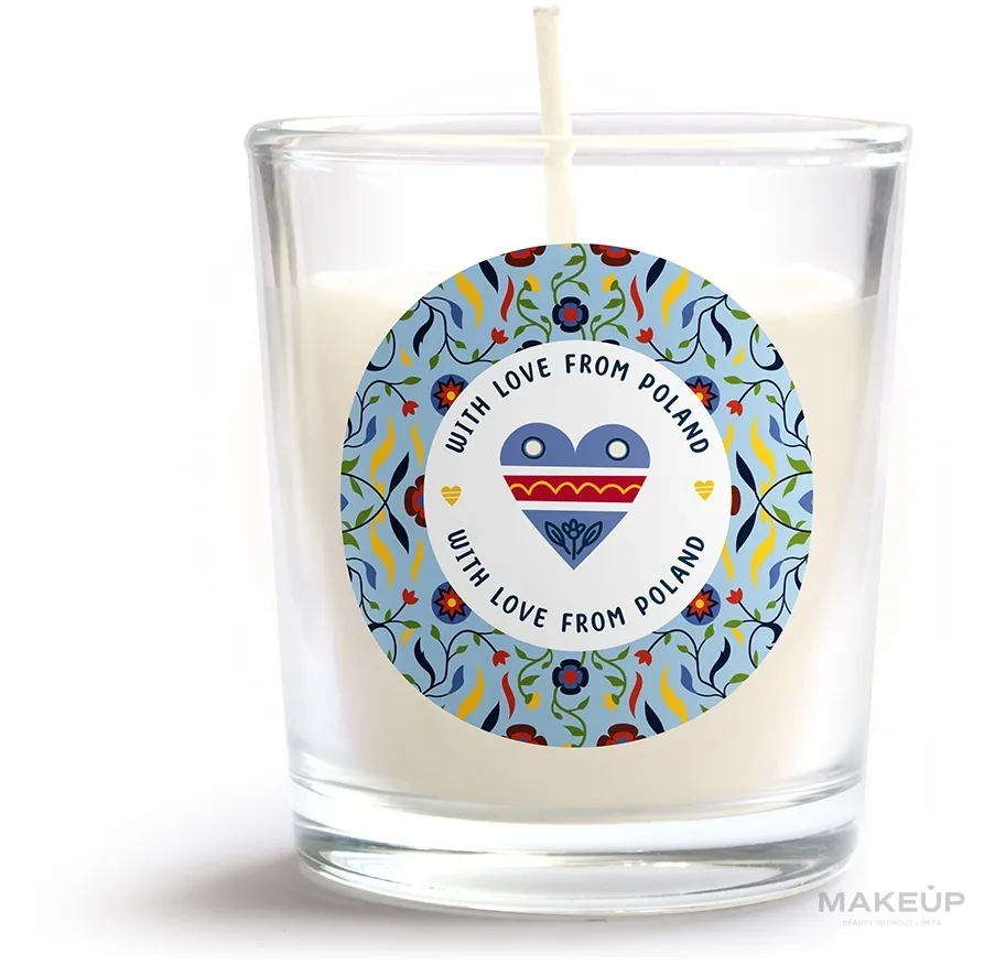 Candela profumata in bicchiere "Cuore"