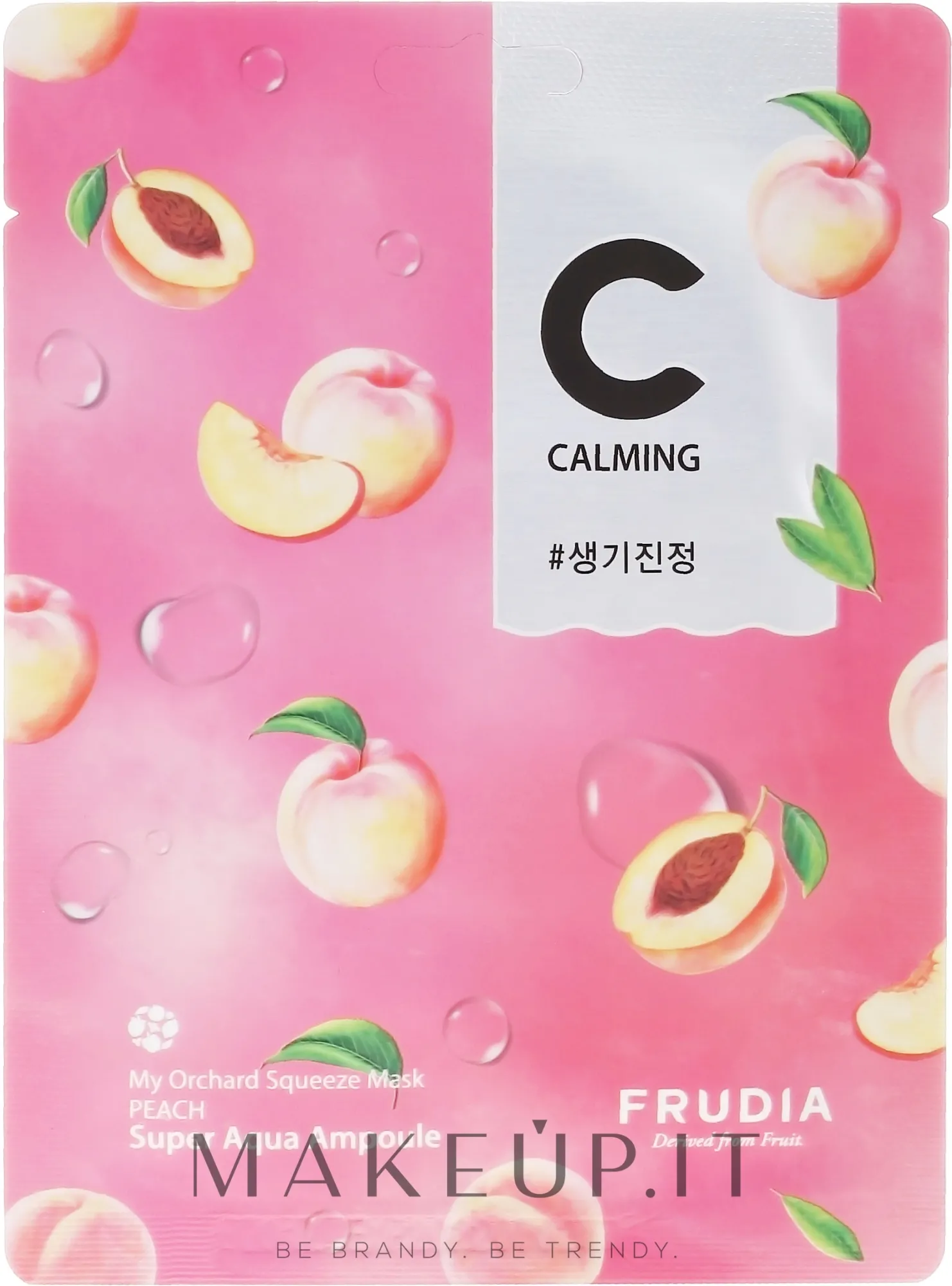 Maschera in tessuto con estratto di pesca