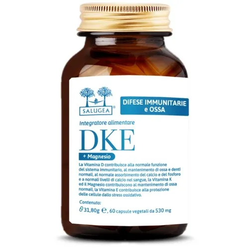 Salugea DKE +Magnesio - Integratore alimentare per il sistema immunitario ed il mantenimento delle ossa - Formato 60 capsule