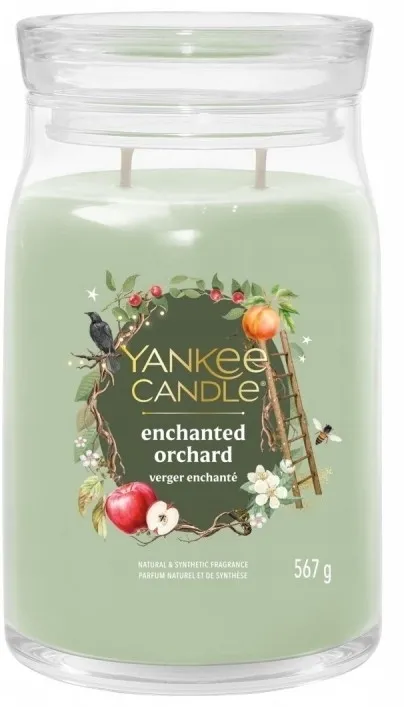 Candela profumata in barattolo, due stoppini