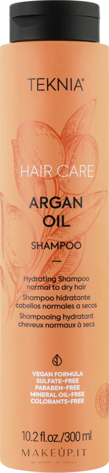 Shampoo capelli idratante all'argan