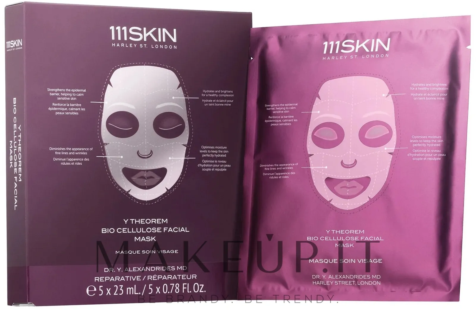 Maschera viso lenitiva e curativa
