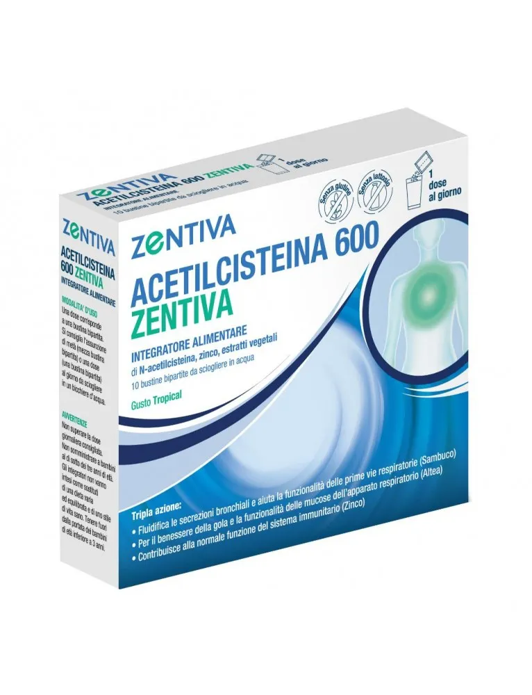 Acetilcisteina 600mg 10 Bustine