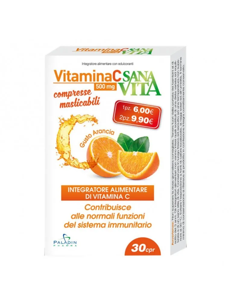 Sanavita Vitamina C 500 Confezione 30 Compresse Masticabili