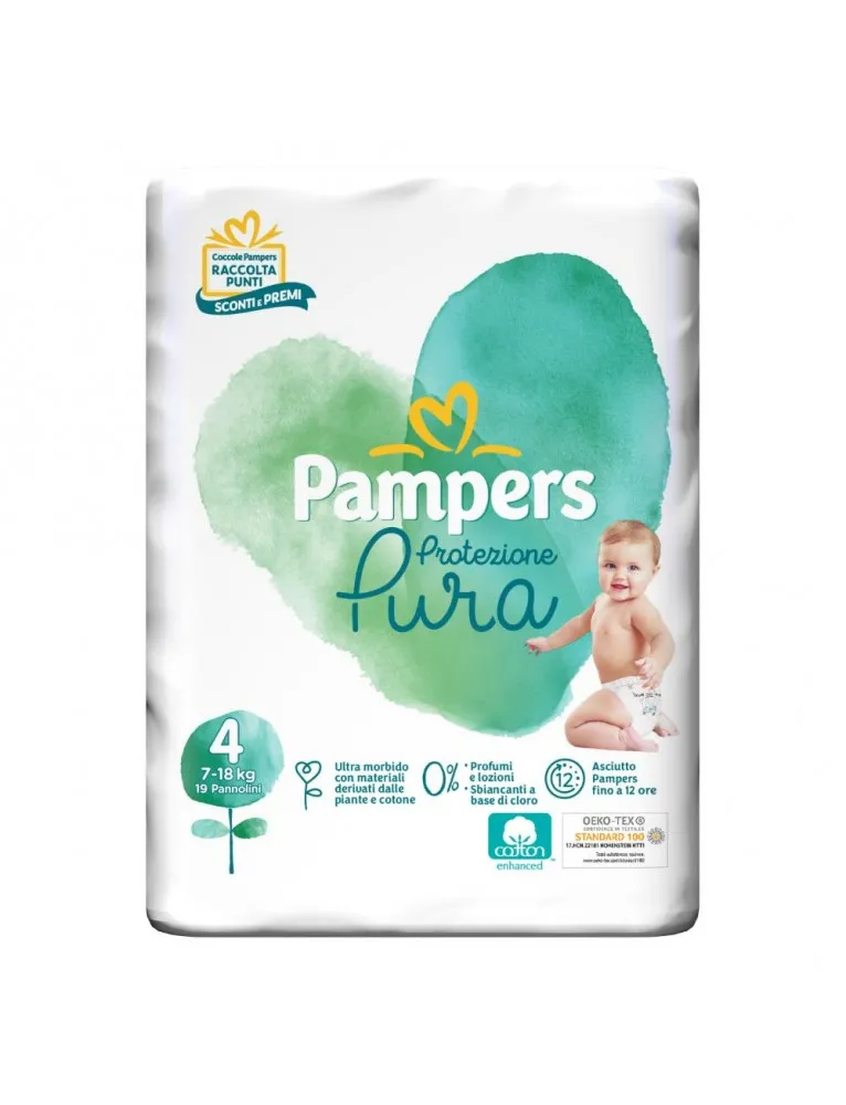 Pampers Naturello 4 (7-18Kg) 19 Pezzi