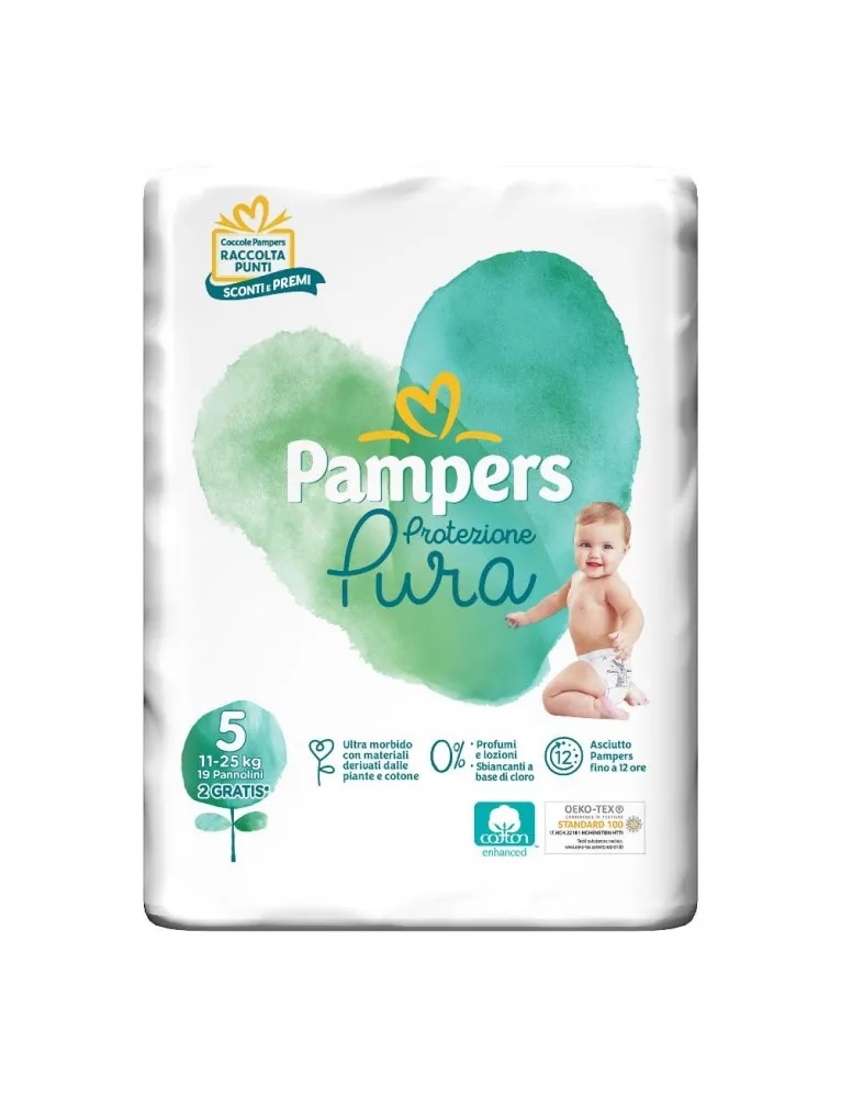 Pampers Naturello 5 (11-25Kg) 19 pezzi