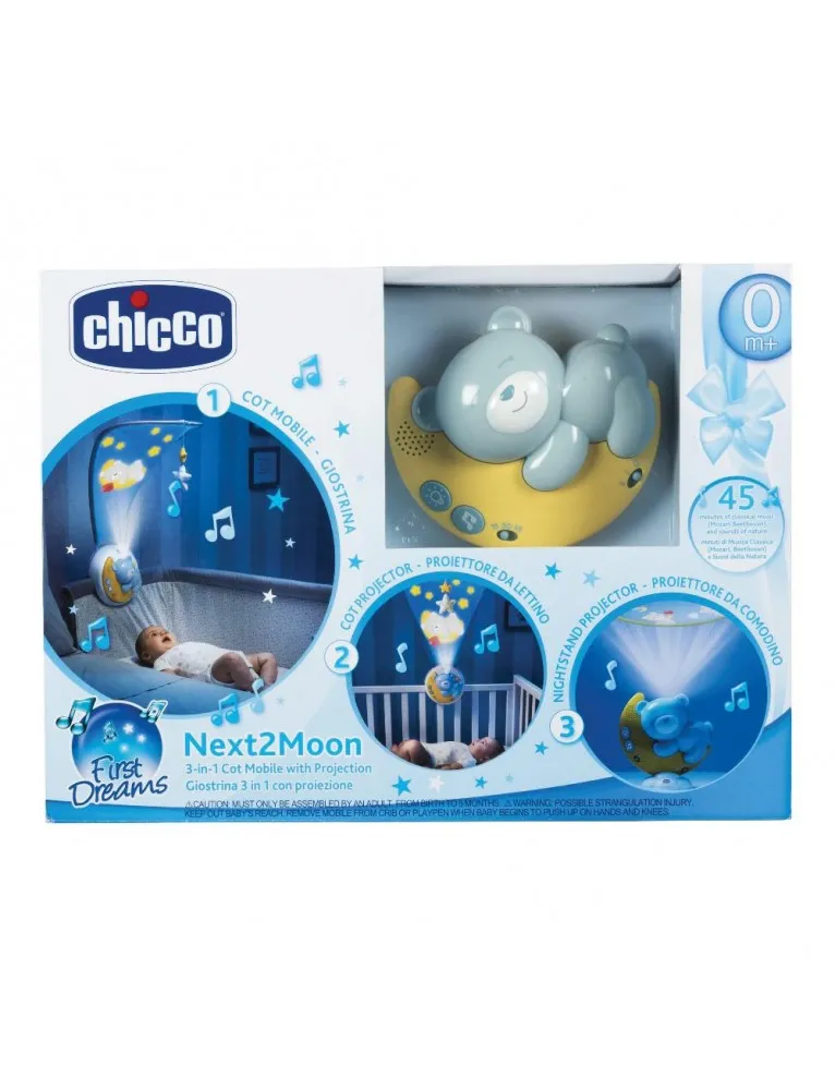 Chicco Giostrina da Culla Next2me Azzurra 0 Mesi+