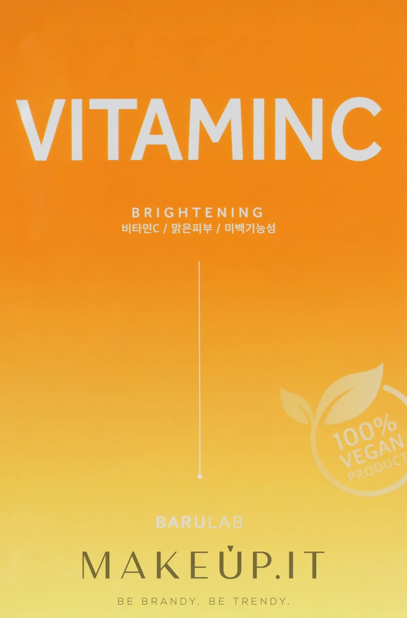 Maschera viso idratante alla vitamina C, in tessuto