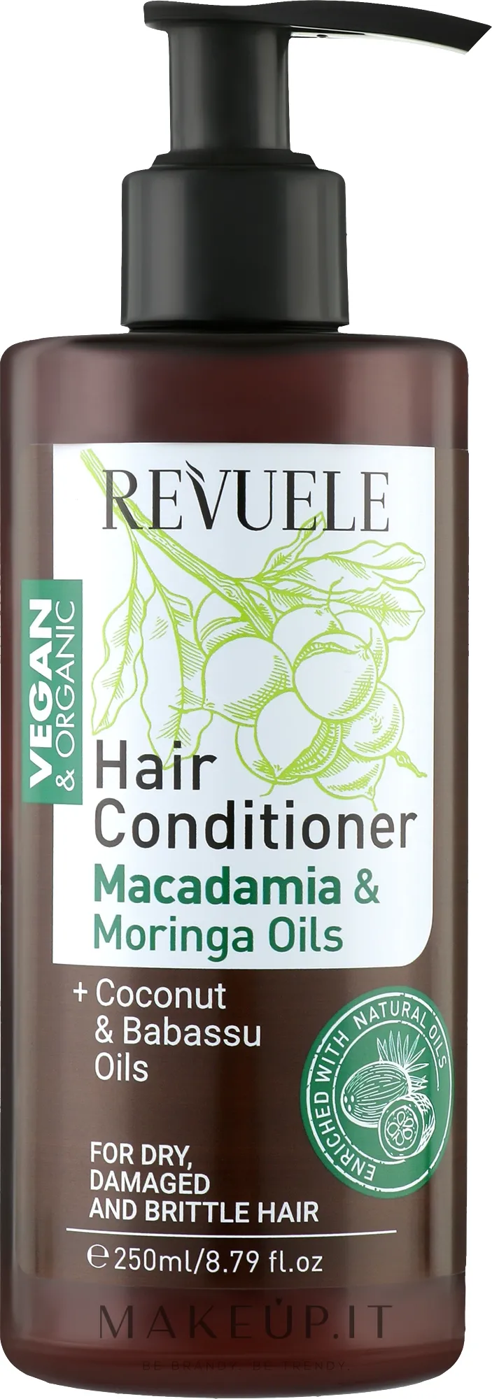 Condizionante capelli con estratto di macadamia e moringa