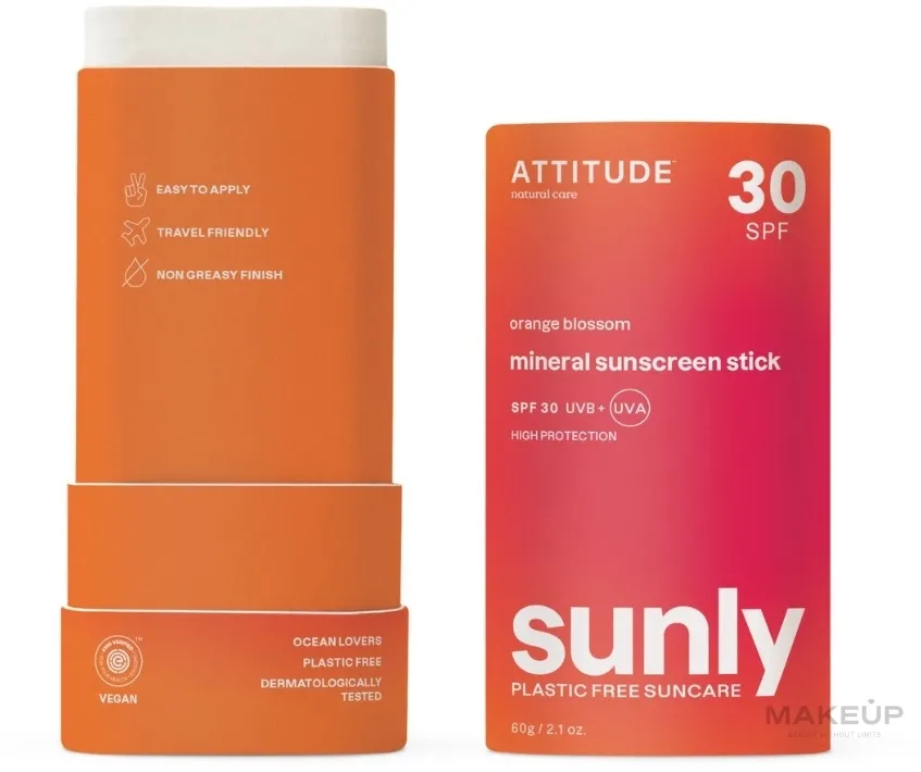Attitude Sunly Sunscreen Stick Orange Blossom SPF30